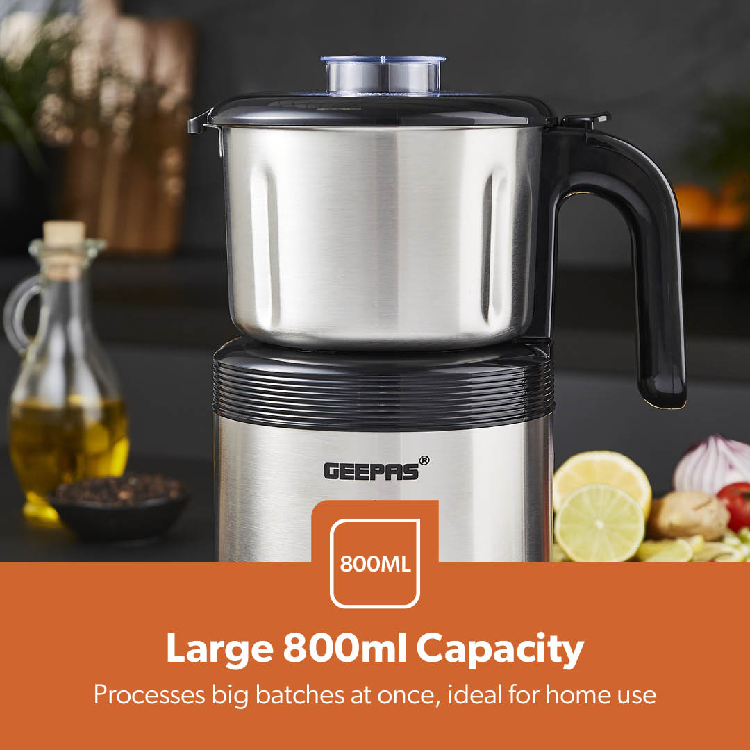 450W Electric Wet & Dry Grinder with Stainless Steel Jar & Blades