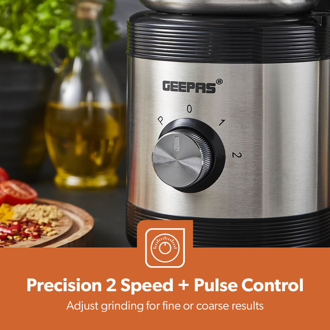 450W Electric Wet & Dry Grinder with Stainless Steel Jar & Blades