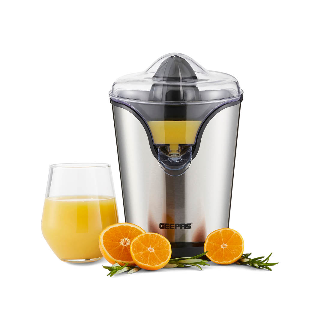 100W Silver Electric Juice Maker & Citrus Squeezer