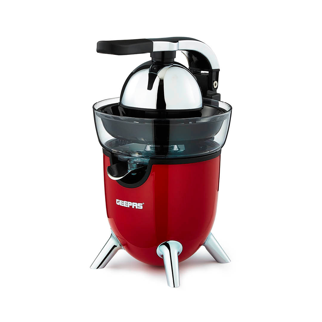 Red Dual-Cone 'Retrovive' Electric Juicer Extractor