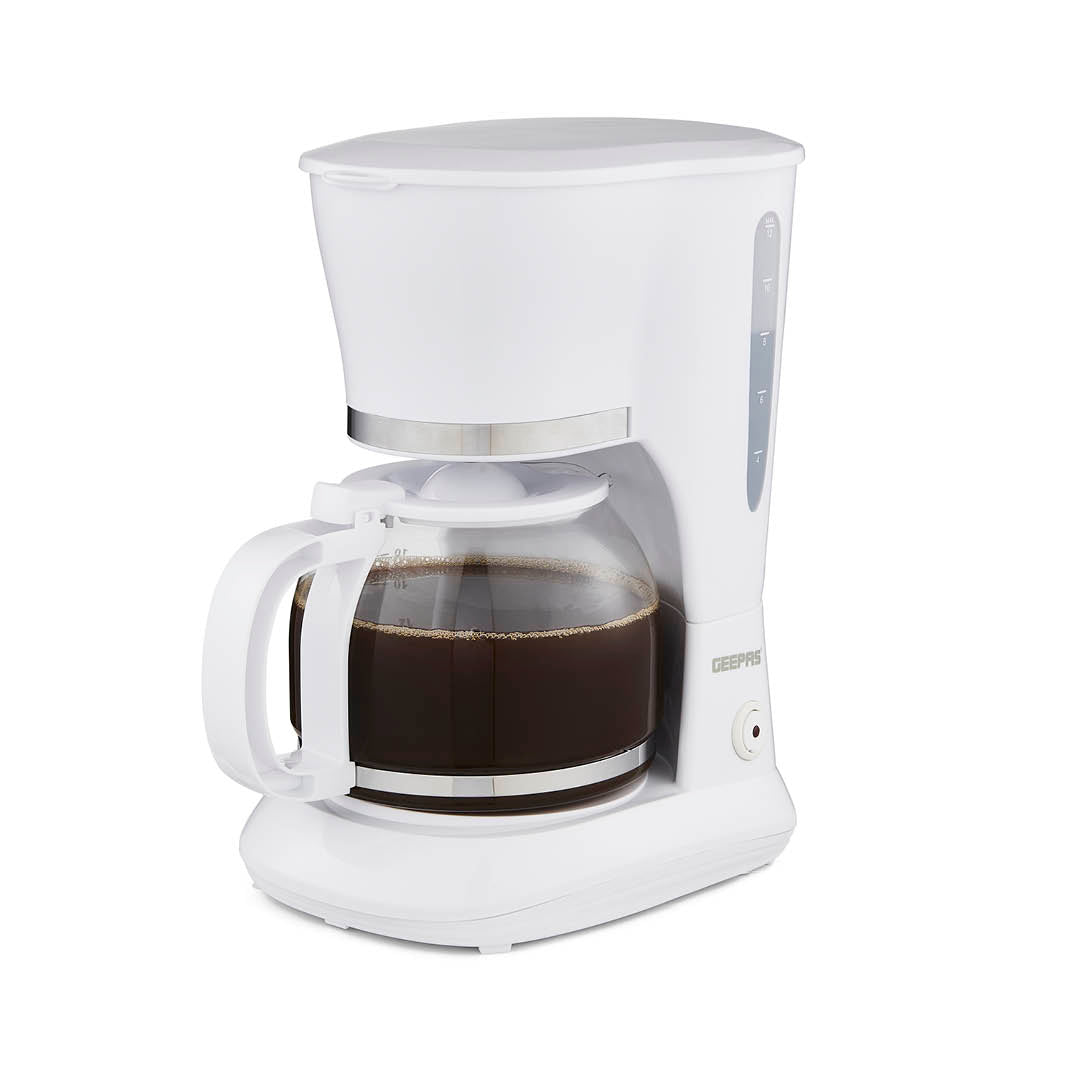 1.5L Automatic Drip Filter Coffee Machine In White