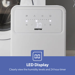 12L Low-Energy Dehumidifier Touchscreen Moisture Control