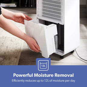12L Low-Energy Dehumidifier Touchscreen Moisture Control