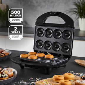 8-Hole Non-Stick Stainless Steel Doughnut Maker Machine