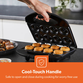 8-Hole Non-Stick Stainless Steel Doughnut Maker Machine