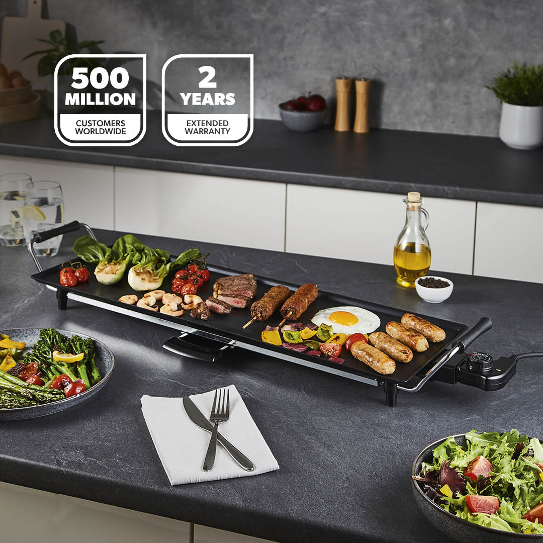 XL Electric Teppanyaki Table Top Grill Hot Plate Griddle