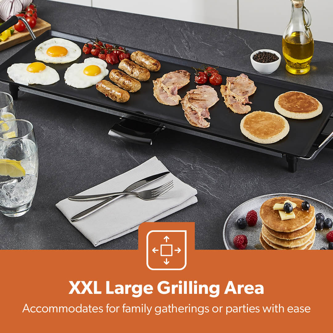 XL Electric Teppanyaki Table Top Grill Hot Plate Griddle