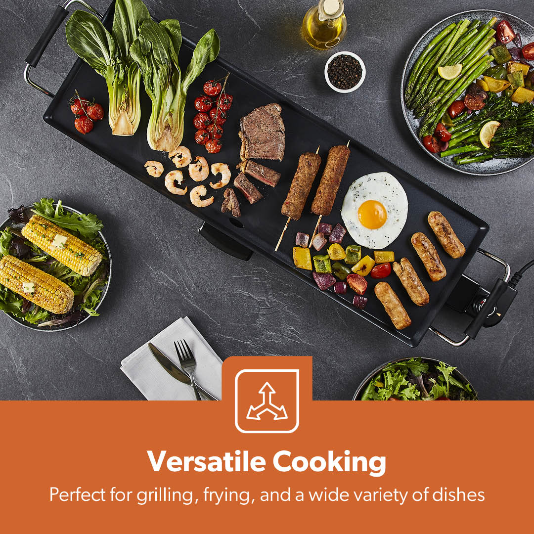 XL Electric Teppanyaki Table Top Grill Hot Plate Griddle