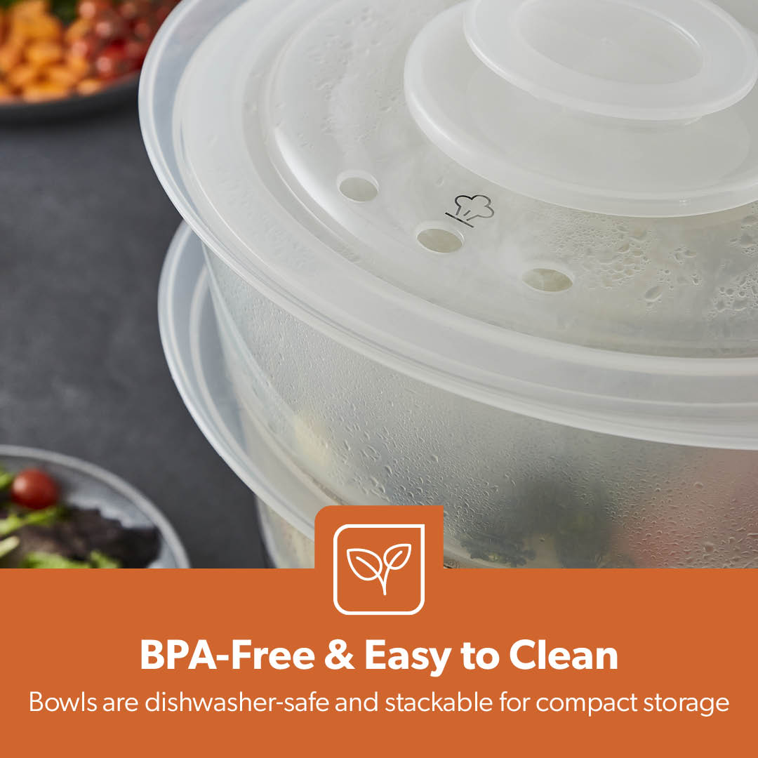 3-Tier Electric Stainless Steel Food Steamer and Cooker 12L