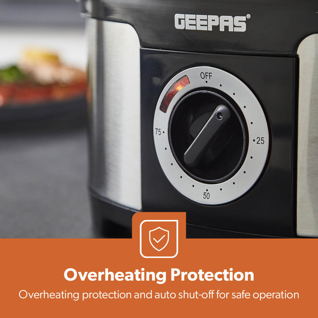 3-Tier Electric Stainless Steel Food Steamer and Cooker 12L