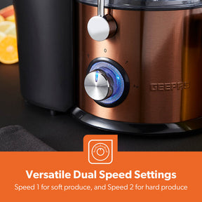 800W High-Speed Centrifugal Juicer With Wide Chute & Dual Speed