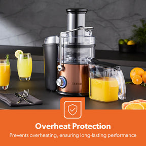 800W High-Speed Centrifugal Juicer With Wide Chute & Dual Speed