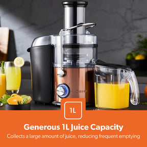 800W High-Speed Centrifugal Juicer With Wide Chute & Dual Speed