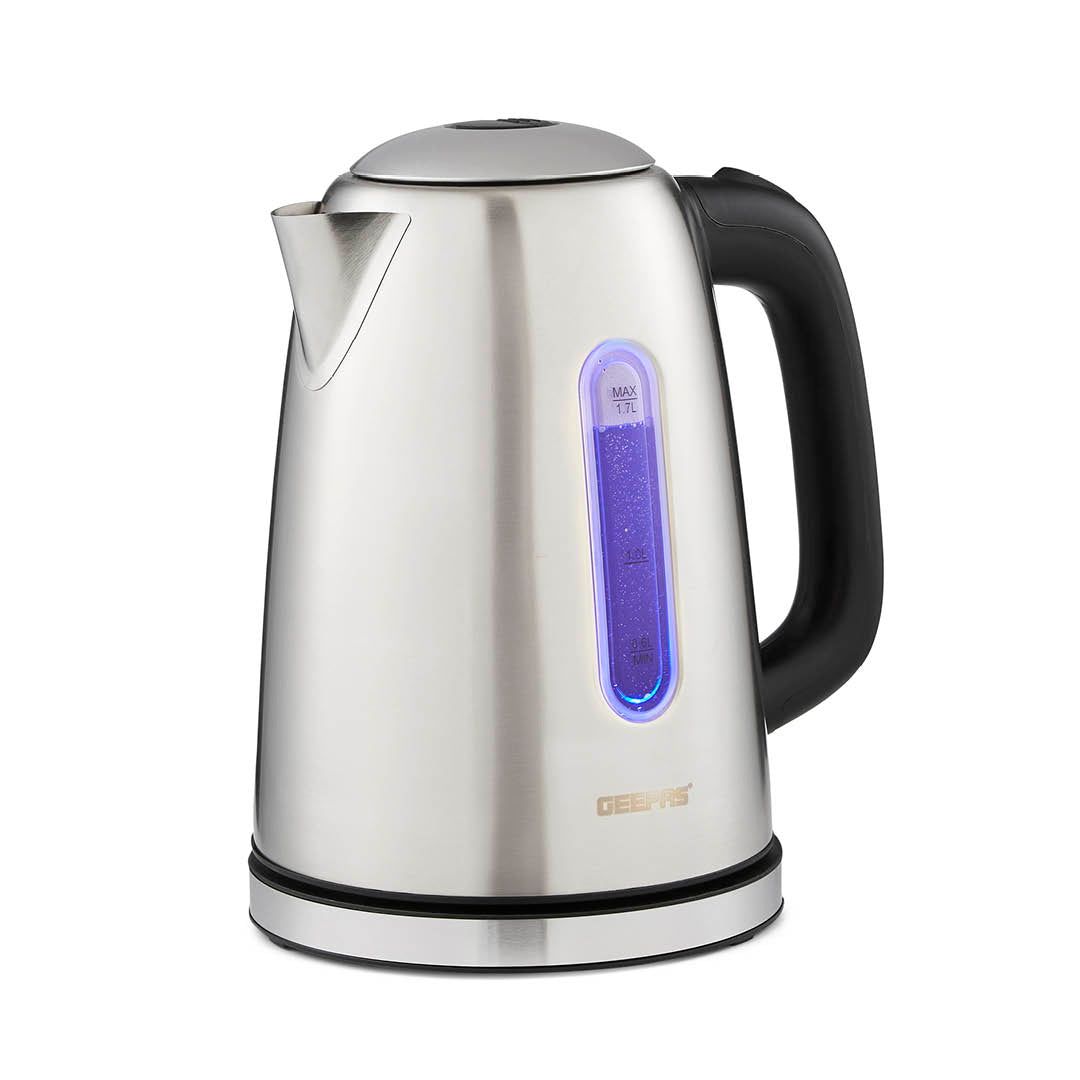 2200W Double-Walled Illuminated Stainless Steel Electric Kettle 1.7L