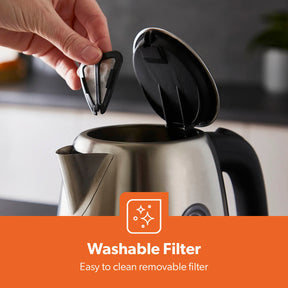 2200W Double-Walled Illuminated Stainless Steel Electric Kettle 1.7L