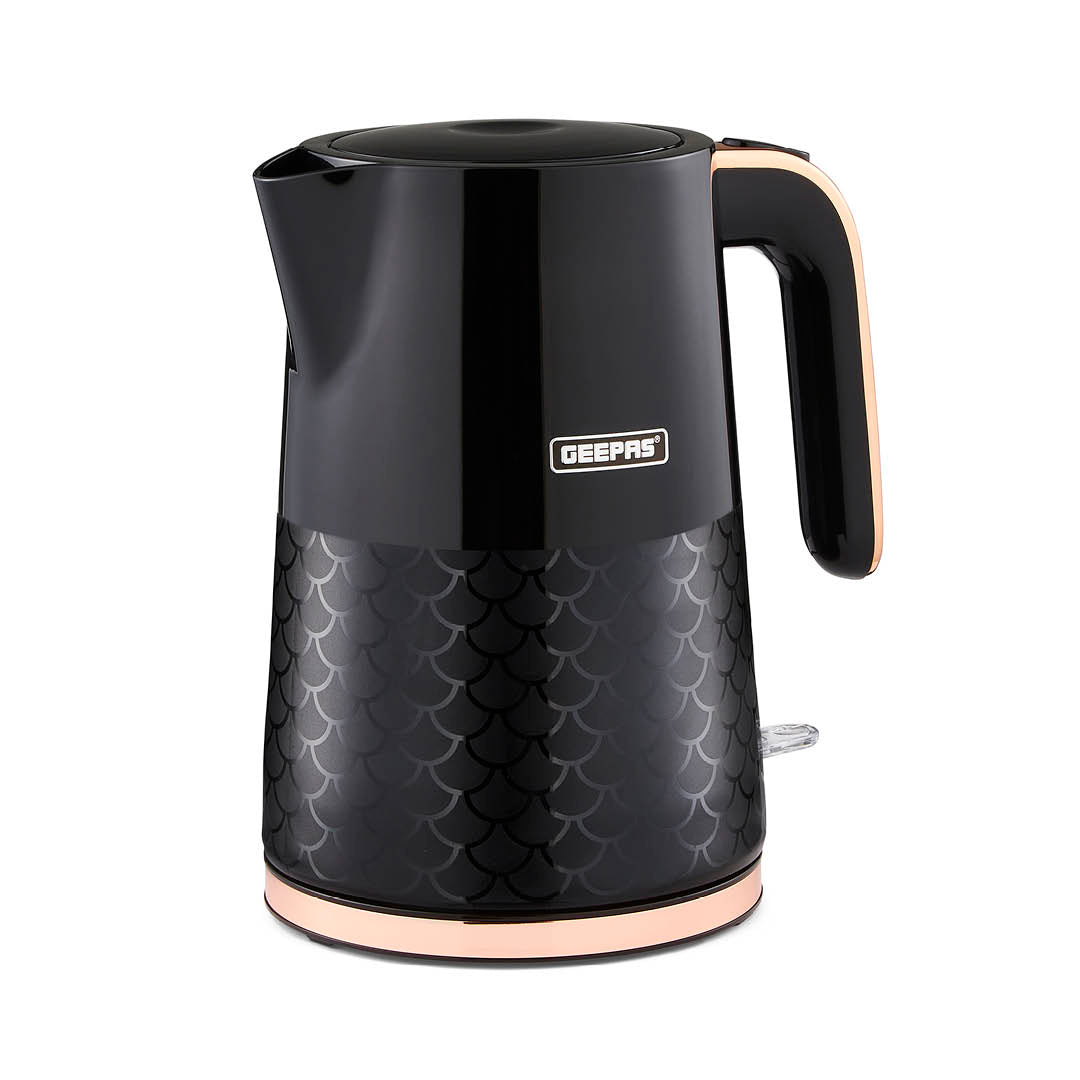 1.7L Aurora Black and Rose Gold Rapid Boil Kettle