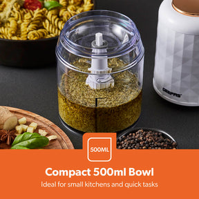 Rose Gold 500ml Mini Multi-Functional Food Processor