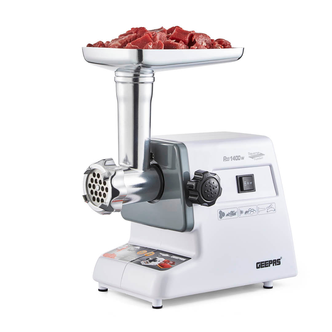 1400W Retro-Style Stainless Steel Automatic Meat Grinder and Meat Mincer