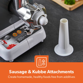 1400W Retro-Style Stainless Steel Automatic Meat Grinder and Meat Mincer