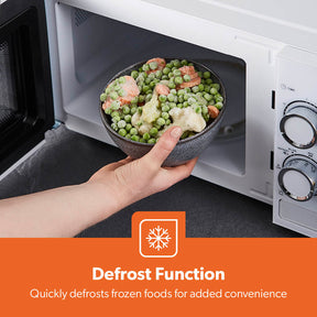 20L White Manual Microwave Oven With 5 Power Levels 700W