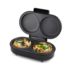 Dual Omelette Maker Non-Stick Deep Fill Cooking Plates
