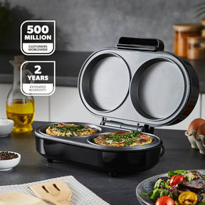 Dual Omelette Maker Non-Stick Deep Fill Cooking Plates