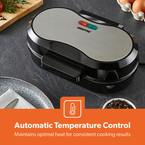 Dual Omelette Maker Non-Stick Deep Fill Cooking Plates