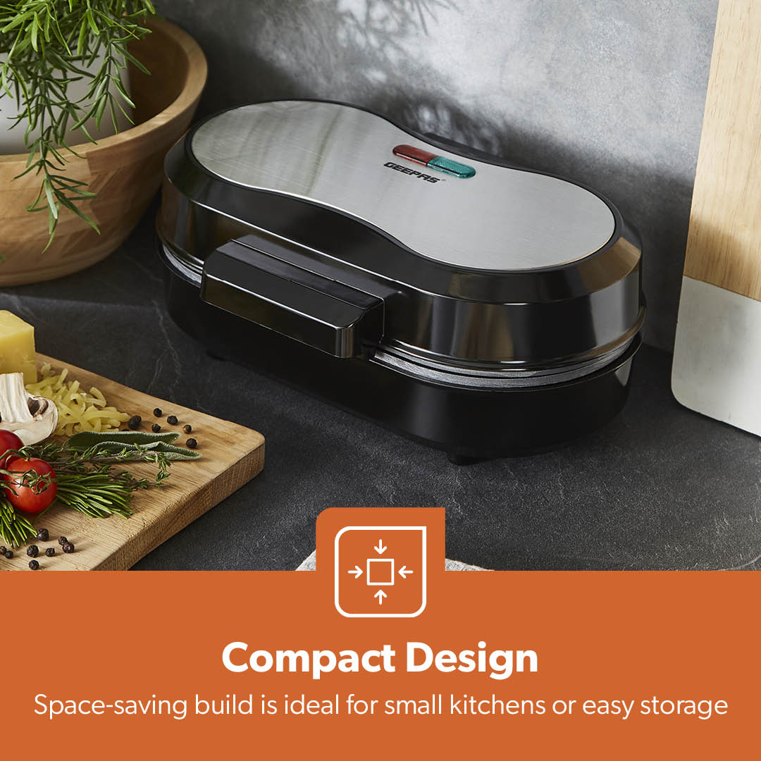 Dual Omelette Maker Non-Stick Deep Fill Cooking Plates