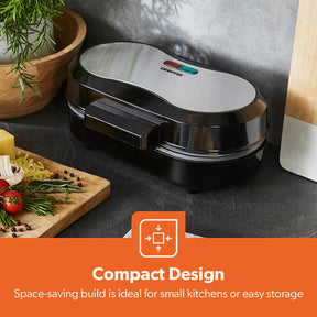 Dual Omelette Maker Non-Stick Deep Fill Cooking Plates