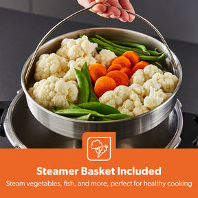 6L Stainless Steel Pressure Cooker With Quick Pressure Release