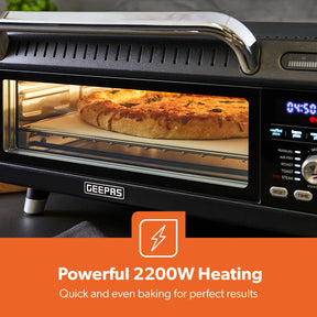 15-In-1 Black Air Fryer Pizza Oven For Indoor & Outdoor 18L