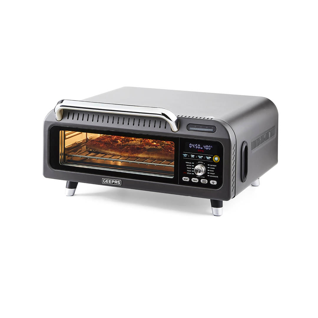 15-In-1 Grey Air Fryer Pizza Oven With 18L Capacity