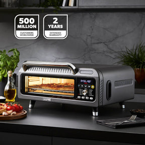 15-In-1 Grey Air Fryer Pizza Oven With 18L Capacity