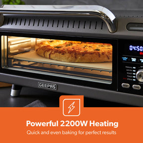 15-In-1 Grey Air Fryer Pizza Oven With 18L Capacity