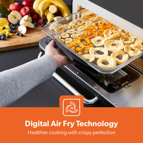 15-In-1 Grey Air Fryer Pizza Oven With 18L Capacity