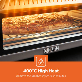 15-In-1 Grey Air Fryer Pizza Oven With 18L Capacity