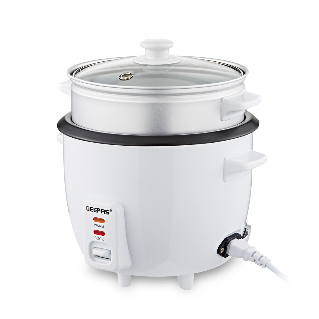 450W Rice Cooker With Steam Tray Keep Warm Function 1L