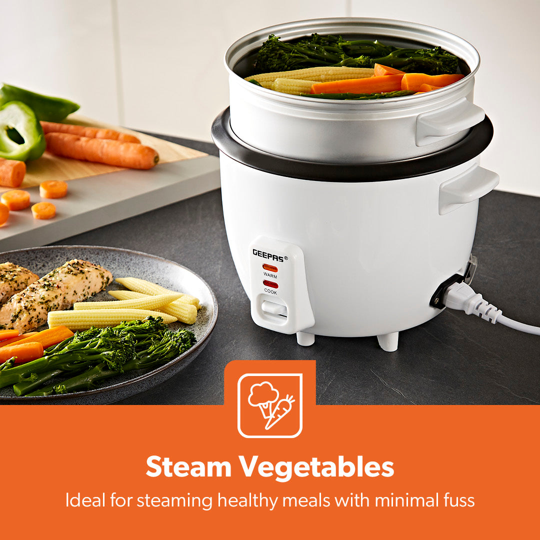 450W Rice Cooker With Steam Tray Keep Warm Function 1L