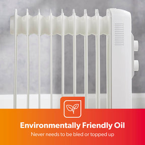 9-Fin Portable Electric Oil-Filled Radiator Heater