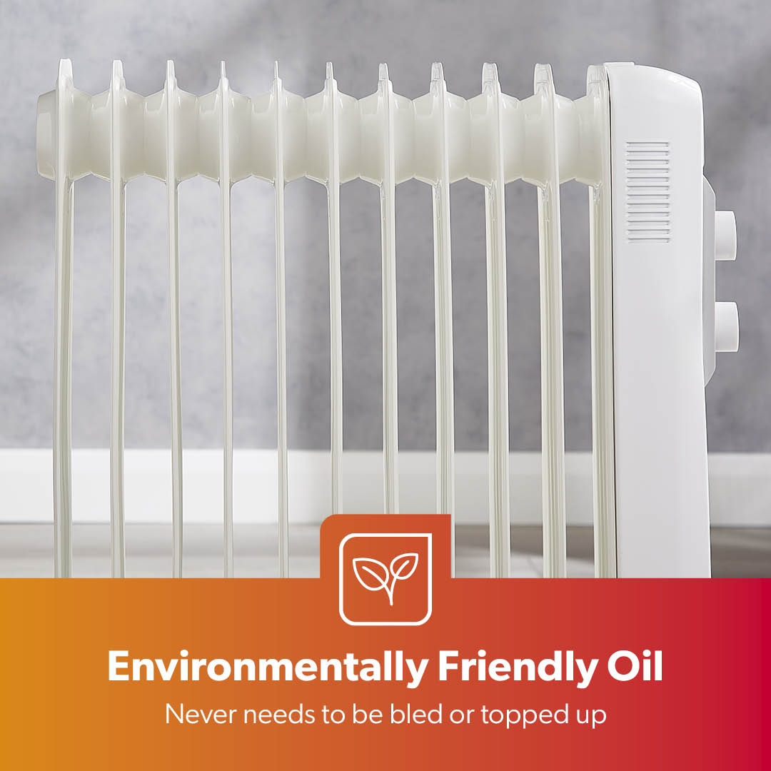 11-Fin Portable Oil Filled Electric Radiator Heater