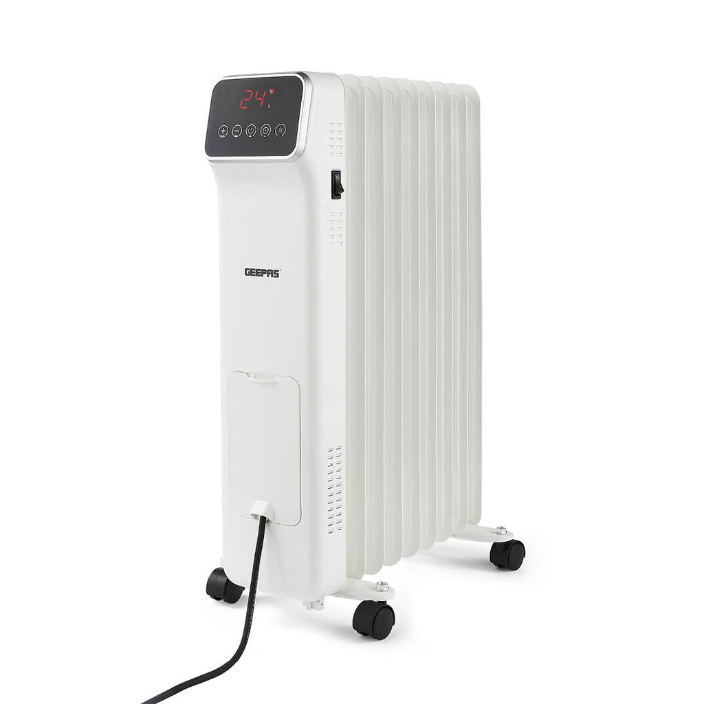 Geepas 9-Fin Remote Controlled Oil-Filled Radiator Heater