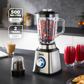 2-In-1 LED Jug Blender With Coffee Grinder 1.5L