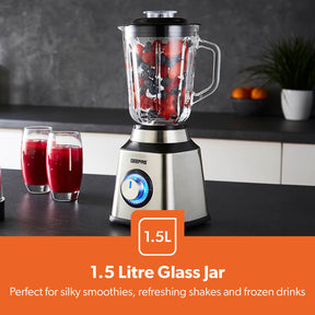 2-In-1 LED Jug Blender With Coffee Grinder 1.5L