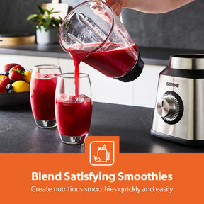 2-In-1 LED Jug Blender With Coffee Grinder 1.5L