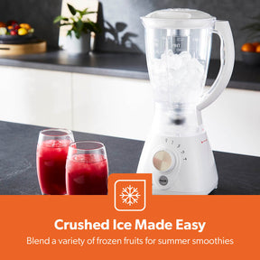 2-In-1 Portable Food Jug Blender & Grinder 1.5L, White