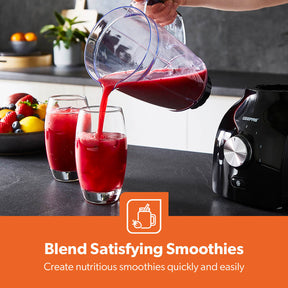 1.8L Black 2-In-1 Food Jug Blender With Spice and Grinder 600W