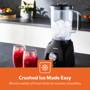1.8L Black 2-In-1 Food Jug Blender With Spice and Grinder 600W