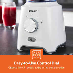 2-In-1 White Powerful Smoothie Blender & Coffee Grinder