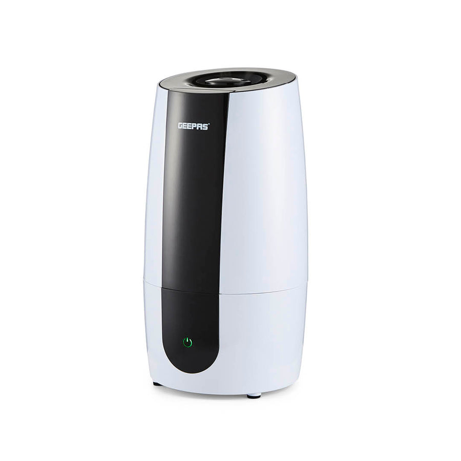 White 2.6L Ultrasonic 2-Speed Cool Mist Humidifier | Geepas UK