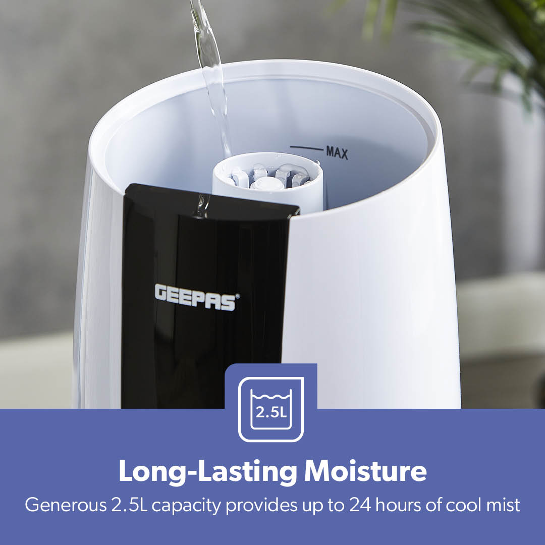 2.6L Ultrasonic 2-Speed Cool Mist Humidifier